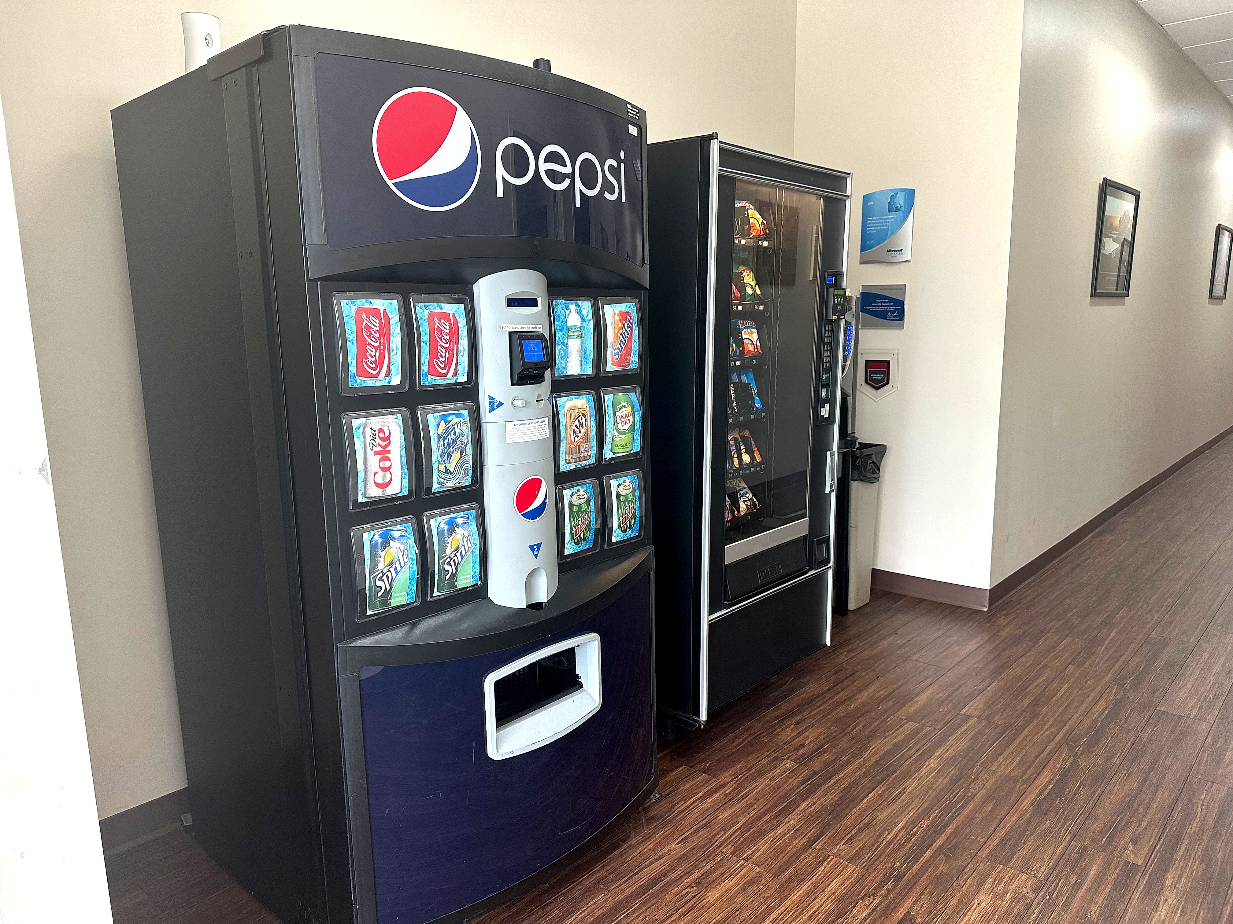 Pepsi and snack vending machine