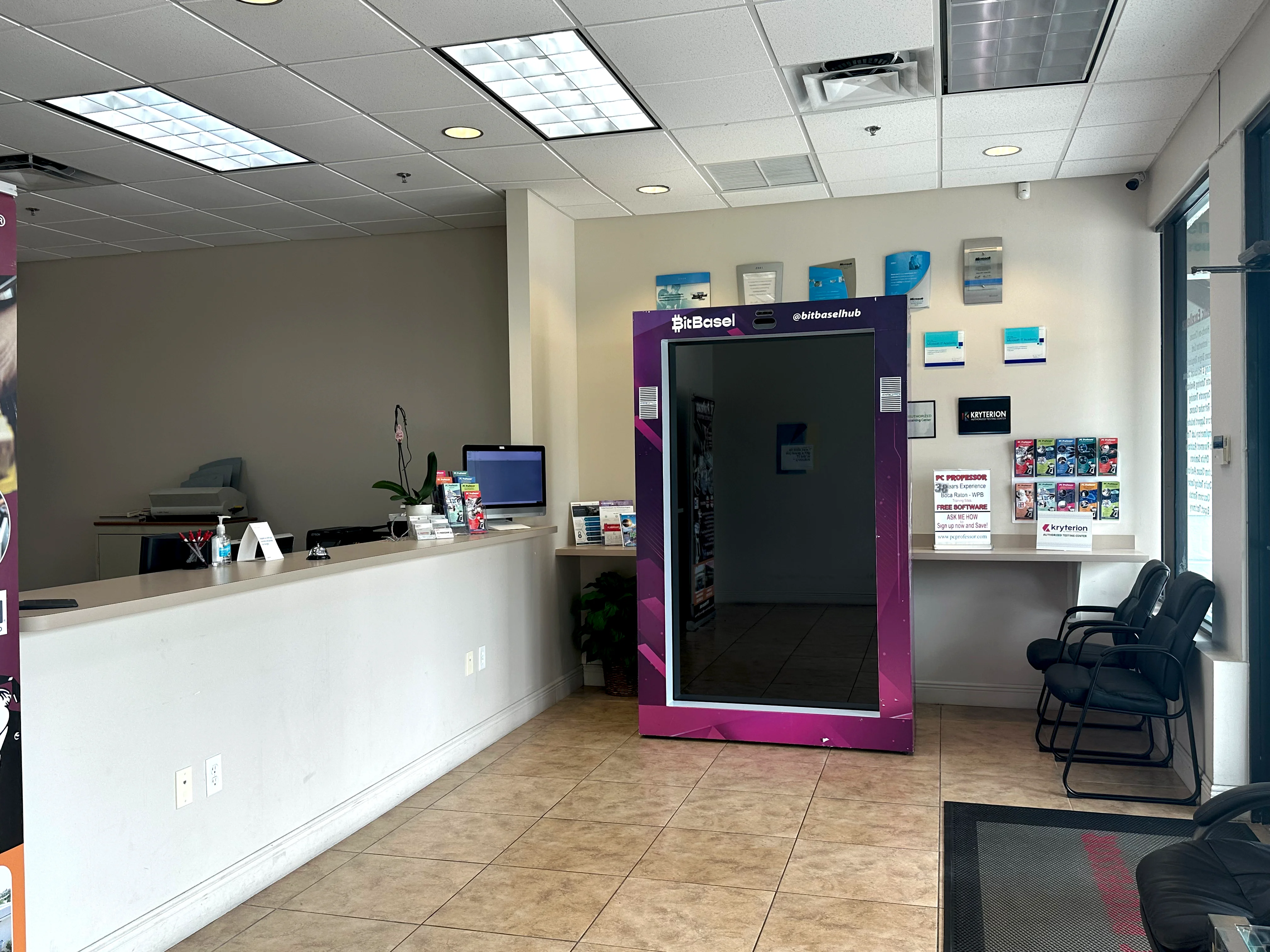 PC Professor reception area interior